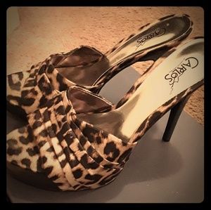 Leopard print heels